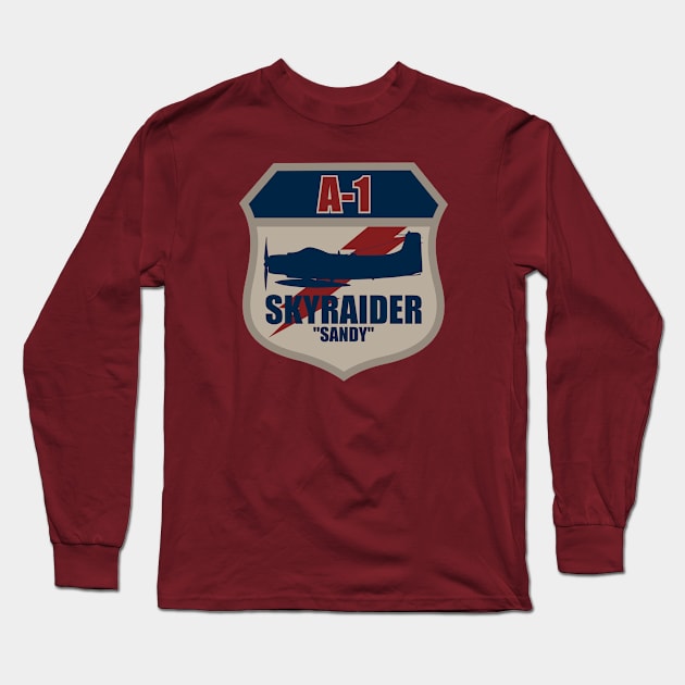 A-1 Skyraider Long Sleeve T-Shirt by Billy Goat TP